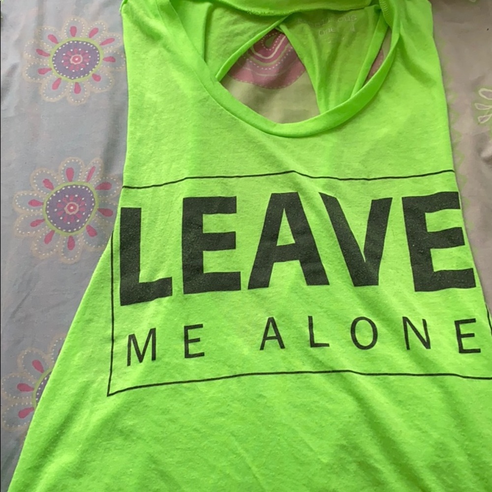 Neon green tank